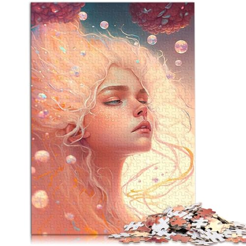 Puzzle Erwachsene, 1000 Teile, schönes Mädchen, Familienspiel und hilft dem Gehirn, süchtig machendes Spielzeug zu trainieren und Geduld zu fördern, 14,96 Zoll x 20,47 Zoll von SYUNFEI