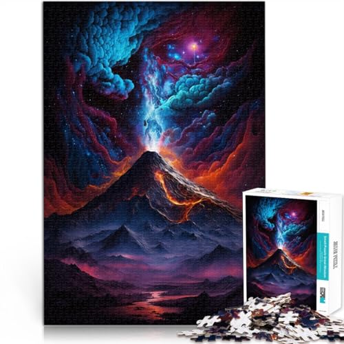 Puzzle für Erwachsene, 1000 Teile, Vulkane, Galaxie, Spielzeug, Lernspiele, Stressabbau, tolle Geschenke und Spielzeuge, 26x38cm, für Teenager ab 14 Jahren von SYUNFEI