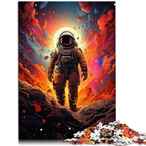 Puzzle für Erwachsene, 1000 Teile, Weltraum-Astronauten, das Puzzle, 19,7 x 29,5 Zoll, Familienspiel, Stressabbau, schwieriges Herausforderungspuzzle von SYUNFEI