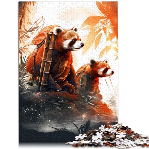 Puzzle für Erwachsene, 2000 Teile, Roter Panda, Präzisionsschnitt, Stressabbau, Staycation, Zeitvertreib, 27,56 x 39,37 Zoll, für Jugendliche ab 14 Jahren von SYUNFEI