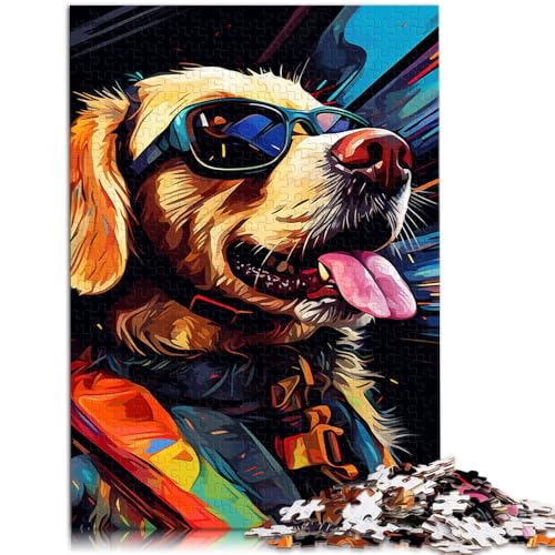Puzzle für Erwachsene, 1000 Teile, Hund, DIY-Puzzle-Spielzeug. Helfen Sie dem Gehirn, süchtig machendes Spielzeug zu trainieren und Geduld zu fördern. 14,96 Zoll x 20,47 Zoll von SYUNFEI