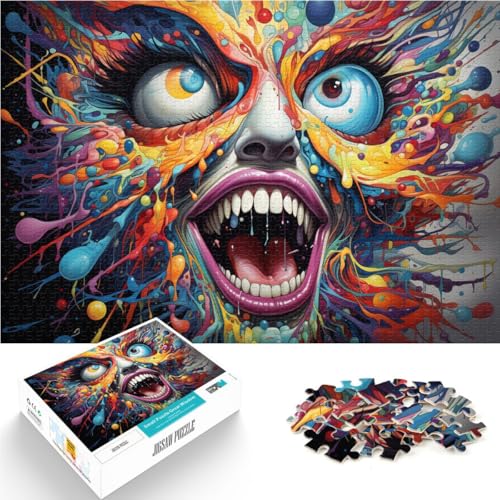 Puzzle für Erwachsene, 1000 Teile, Kunstgesicht, Spielzeug, Lernspiele, Stressabbau,38x52cm, für Teenager ab 14 Jahren von SYUNFEI