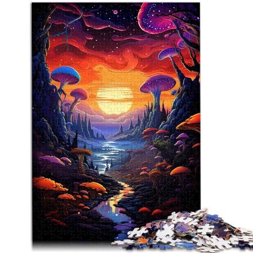 Puzzle für Erwachsene, 1000 Teile, farbenfrohe Fantasielandschaft, Familienspiel, 38x52cm, für Teenager ab 14 Jahren von SYUNFEI