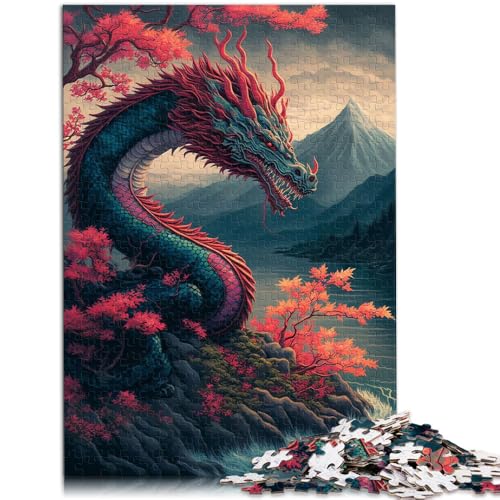 Puzzle Erwachsene, 2000 Teile, Drache, asiatisches Spielzeug, Lernspiele, Stressabbau, tolle Geschenke und Spielzeuge, 70 x 100 cm, geeignet Kinder und Jugendliche ab 14 Jahren von SYUNFEI