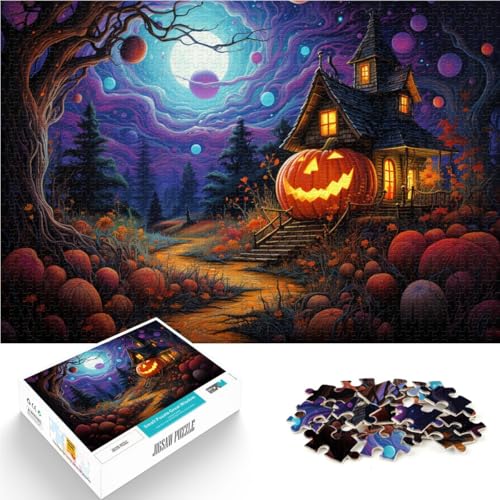 Puzzle für Erwachsene, 2000 Teile, Halloween-Fantasie-Kürbis, Familienspiel für und Weihnachtspuzzlegeschenke, 27,56 x 39,37 Zoll, für Teenager ab 14 Jahren von SYUNFEI