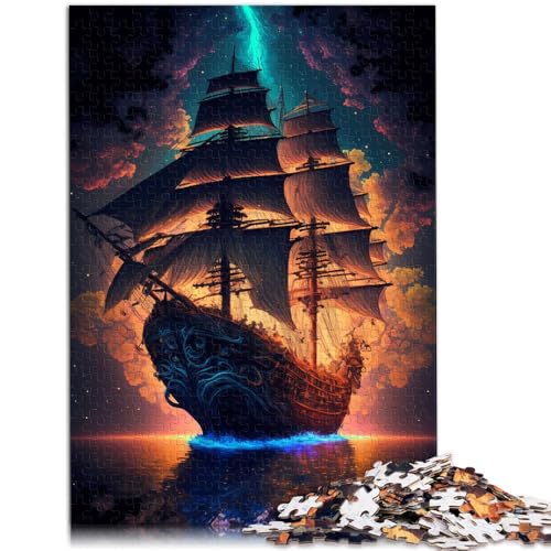 Puzzle für Erwachsene 1000 Teile Ozeanschiff DIY Puzzle-Spielzeug Helfen Sie dem Gehirn, süchtig machendes Spielzeug zu trainieren und Geduld zu fördern 10,27 Zoll x 14,96 Zoll von SYUNFEI