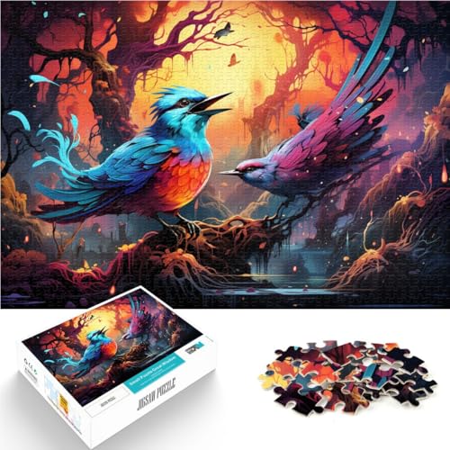 Puzzle für Erwachsene, 1000 Teile, bunter Vogel, Spielzeug, Lernspiele, Stressabbau, tolle Geschenke und Spielzeuge, 38 x 52 cm, für 14-Jährige Puzzle für Erwachsene, 1000 Teile, bunter Vogel, Spielzeug, Lernspiele, Stressabbau, tolle Geschenke und Spielzeuge, 38 x 52 cm, für 14-Jährige von SYUNFEI