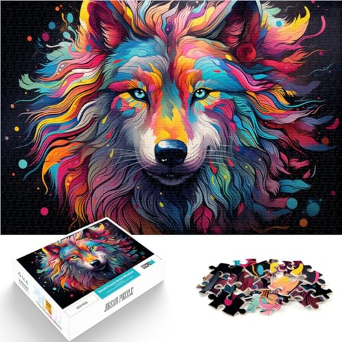Puzzle für Erwachsene, 2000 Teile, Wolf, Spielzeug, Lernspiele, Stressabbau, schwierige Herausforderung, 70 x 100 cm, für 14-Jährige von SYUNFEI