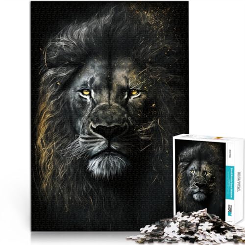 Puzzle für Erwachsene, 1000 Teile, Art Lions, Familienspiel zum Stressabbau und Familienspiel, schwieriges Herausforderungspuzzle, 10,27 Zoll x 14,96 Zoll von SYUNFEI