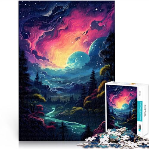 Puzzle für Erwachsene, 1000 Teile, Kunstwald, DIY-Puzzle, Spielzeug, 26 x 38cm, tolle Geschenke und Spielzeuge für Teenager ab 14 Jahren von SYUNFEI
