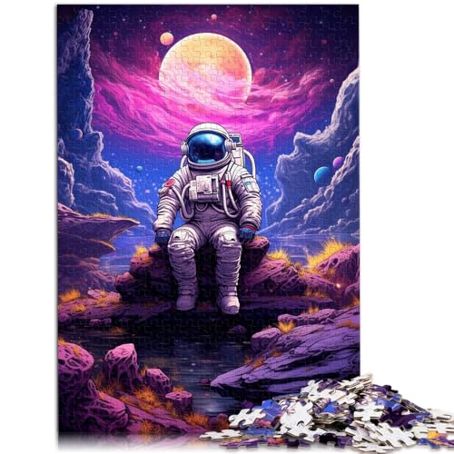 Puzzle für Erwachsene, 1000 Teile, farbenfrohes Astronauten-Spielzeug, Lernspiele, Stressabbau, 26 x 38cm, Stressabbau, Staycation, Zeit totschlagen von SYUNFEI