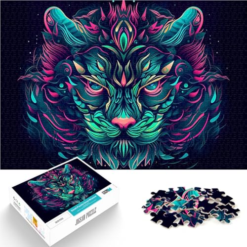 Tier im Cartoon-Stil 2000-teiliges Puzzle für Erwachsene Lernspiele DIY Spielzeug Jedes Stück ist einzigartig – Anspruchsvolles Familienspiel 70x100cm von SYUNFEI