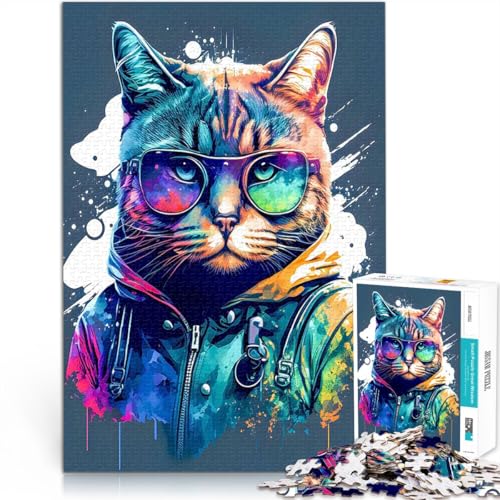Tiere Puzzle 1000 Teile für Erwachsene Gehirnintelligenz-Herausforderung süchtig machendes Spielzeug EIN Kunstwerk 38x26cm von SYUNFEI