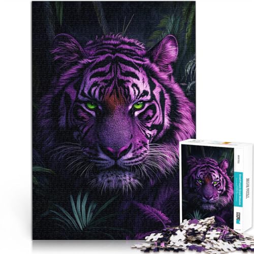 Tiger im Regen 1000-teiliges Puzzle für Teenager Trainieren Sie Ihr Gehirn und Ihre Hände einzigartiges Herausforderungsspiel 38x26cm Tiger im Regen 1000-teiliges Puzzle für Teenager Trainieren Sie Ihr Gehirn und Ihre Hände einzigartiges Herausforderungsspiel 38x26cm von SYUNFEI