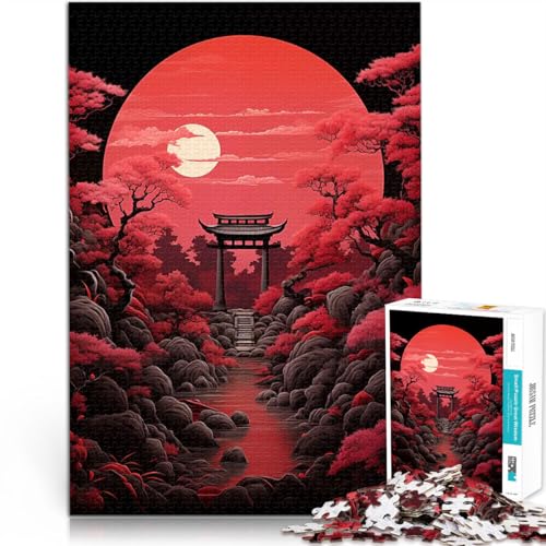 Tori Gate Landschaft Puzzle 1000 Teile für Jugendliche für Lernspiel-Herausforderungsspielzeug Tolles Geschenk für Spiele 38x26cm von SYUNFEI