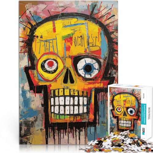 Totenkopf im Basquiat-Stil 2000-teilige Puzzles für Teenager Denksportaufgabe für Jedes Stück ist einzigartig – Anspruchsvolles Familienspiel 70x100cm Totenkopf im Basquiat-Stil 2000-teilige Puzzles für Teenager Denksportaufgabe für Jedes Stück ist einzigartig – Anspruchsvolles Familienspiel 70x100cm von SYUNFEI
