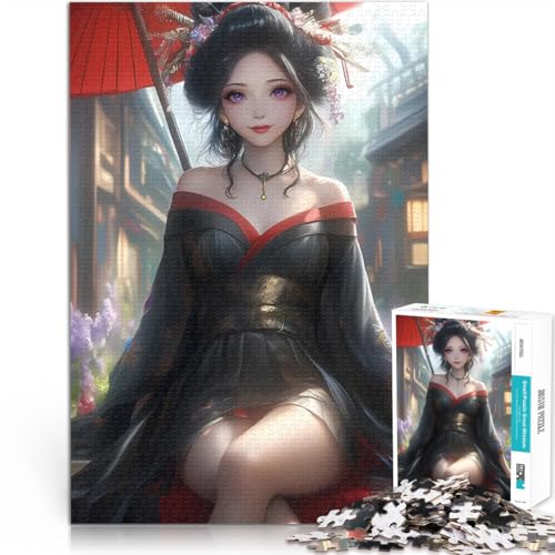 Traditionelle Gnade 1000-teiliges Puzzle für Erwachsene für Lernspiel-Herausforderungsspielzeug Heimdekoration Spielzeug 38x26cm von SYUNFEI