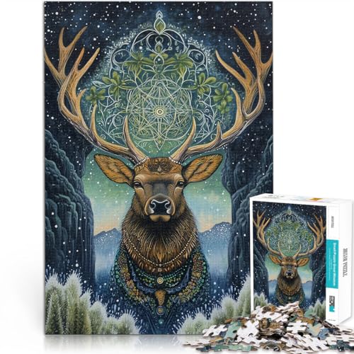 Uralter Farbiger Elch 2000-teilige Puzzles für Teenager Spielzeug für die ganze Familie Angebot als Geschenk für die ganze Familie 70x100cm Uralter Farbiger Elch 2000-teilige Puzzles für Teenager Spielzeug für die ganze Familie Angebot als Geschenk für die ganze Familie 70x100cm von SYUNFEI
