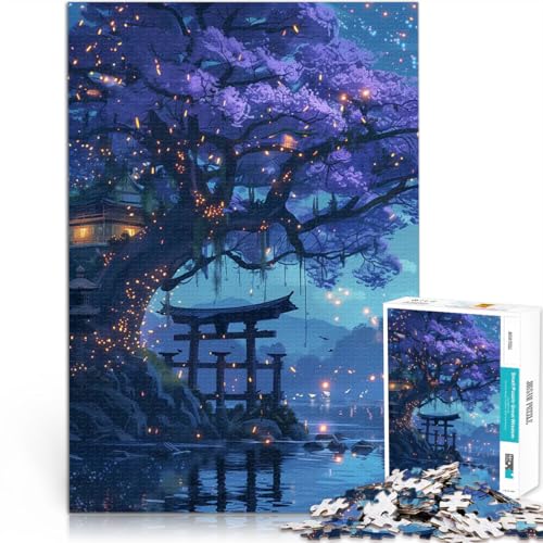 Verzaubertes, mondbeschienenes Torii Puzzle 1000 Teile für Jugendliche Spielspielzeug Jedes Stück ist einzigartig – Anspruchsvolles Familienspiel 38x26cm Verzaubertes, mondbeschienenes Torii Puzzle 1000 Teile für Jugendliche Spielspielzeug Jedes Stück ist einzigartig – Anspruchsvolles Familienspiel 38x26cm von SYUNFEI