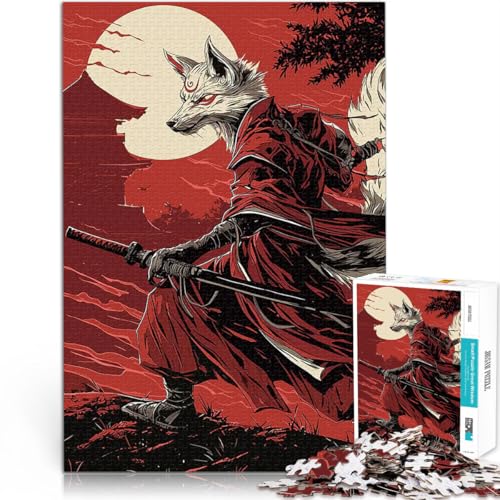 Weißer Fuchs Samurai 2000-teilige Puzzles für Teenager Stressabbau Schwierige Herausforderung Heimdekoration Spielzeug 70x100cm Weißer Fuchs Samurai 2000-teilige Puzzles für Teenager Stressabbau Schwierige Herausforderung Heimdekoration Spielzeug 70x100cm von SYUNFEI