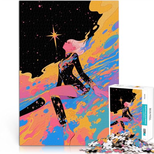 Weltraummädchen 1000-teiliges Puzzle für Erwachsene Dekomprimierendes intellektuelles Lernspielzeug Kunstwerk Geschenk 38x26cm Weltraummädchen 1000-teiliges Puzzle für Erwachsene Dekomprimierendes intellektuelles Lernspielzeug Kunstwerk Geschenk 38x26cm von SYUNFEI