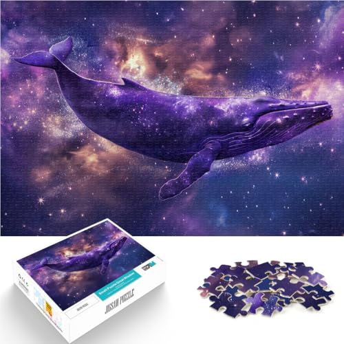 Weltraumnebel Wal 1000-teilige Puzzles für Erwachsene lustige Spiele für die ganze Familie Geburtstagsgeschenk, Geschenke, Wandkunst 38x26cm Weltraumnebel Wal 1000-teilige Puzzles für Erwachsene lustige Spiele für die ganze Familie Geburtstagsgeschenk, Geschenke, Wandkunst 38x26cm von SYUNFEI