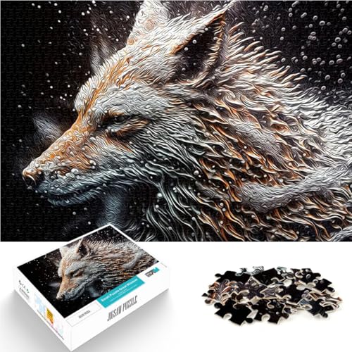 Wolf Teenager-Puzzle 1000 Teile Gehirnintelligenz-Herausforderung süchtig machendes Spielzeug Tolle Geschenke und Spielzeuge 38x26cm Wolf Teenager-Puzzle 1000 Teile Gehirnintelligenz-Herausforderung süchtig machendes Spielzeug Tolle Geschenke und Spielzeuge 38x26cm von SYUNFEI