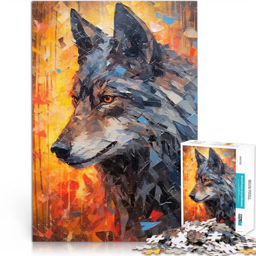 Wolfsporträt im Herbst 1000-teiliges Puzzle für Erwachsene Spielspielzeug Heimdekoration Spielzeug 38x26cm Wolfsporträt im Herbst 1000-teiliges Puzzle für Erwachsene Spielspielzeug Heimdekoration Spielzeug 38x26cm von SYUNFEI