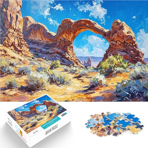 Wüstenbögen und natürliche Puzzle 2000 Teile für Erwachsene Lustige Spiele Lustige Aktivitäten für zu Hause, Geburtstagsgeschenk, Reisegeschenk, 70x100cm von SYUNFEI