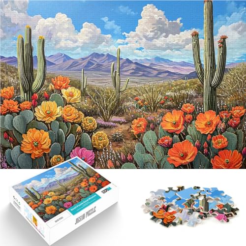 Wüstenkakteen in voller Blüte Puzzle für Teenager 1000 Teile Denkspiel Lustige Aktivitäten für zu Hause, Geburtstagsgeschenk, Reisegeschenk, 38x26cm Wüstenkakteen in voller Blüte Puzzle für Teenager 1000 Teile Denkspiel Lustige Aktivitäten für zu Hause, Geburtstagsgeschenk, Reisegeschenk, 38x26cm von SYUNFEI