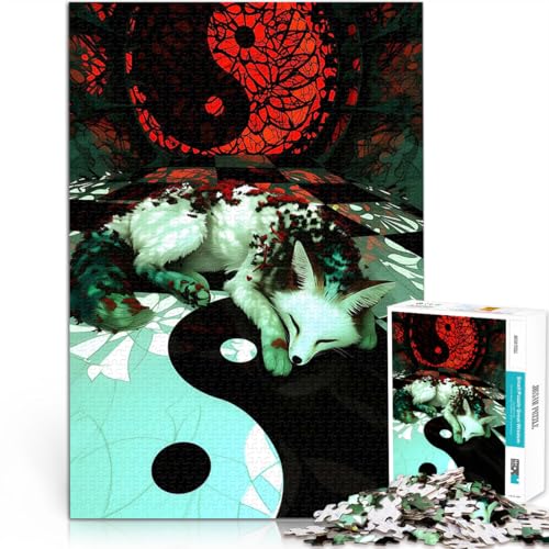 Yin und Yang Kitsune Teenager-Puzzle 2000 Teile Dekomprimierendes intellektuelles Lernspielzeug Geschenk zum Geburtstag 70x100cm Yin und Yang Kitsune Teenager-Puzzle 2000 Teile Dekomprimierendes intellektuelles Lernspielzeug Geschenk zum Geburtstag 70x100cm von SYUNFEI