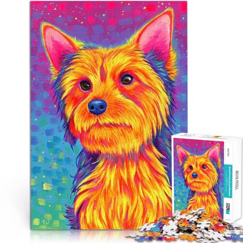 Yorkshire Terrier Hund Puzzle 2000 Teile für Erwachsene Lernspiele DIY Spielzeug Jedes Stück ist einzigartig – Anspruchsvolles Familienspiel 70x100cm von SYUNFEI