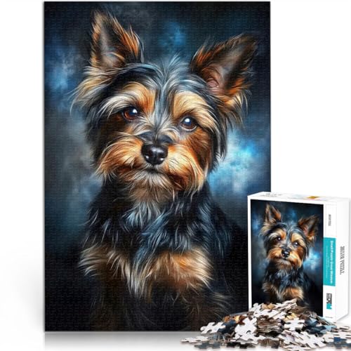 Yorkshire Terrier Portrait Puzzle für Erwachsene mit 1000 Teilen Denkspiel Jedes Stück ist einzigartig – Anspruchsvolles Familienspiel 38x26cm Yorkshire Terrier Portrait Puzzle für Erwachsene mit 1000 Teilen Denkspiel Jedes Stück ist einzigartig – Anspruchsvolles Familienspiel 38x26cm von SYUNFEI
