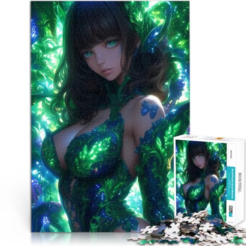 Zauberwald Grünäugiges Anime-Mädchen Puzzle für Erwachsene 2000 Teile Stressabbau-Spielzeug Geschenke für Freunde und Familie 70x100cm Zauberwald Grünäugiges Anime-Mädchen Puzzle für Erwachsene 2000 Teile Stressabbau-Spielzeug Geschenke für Freunde und Familie 70x100cm von SYUNFEI