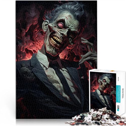 Zombie, gruseliges Grinsen Puzzle 1000 Teile für Erwachsene Quizspiel Wanddekoration Einzigartige Geburtstags 38x26cm Zombie, gruseliges Grinsen Puzzle 1000 Teile für Erwachsene Quizspiel Wanddekoration Einzigartige Geburtstags 38x26cm von SYUNFEI