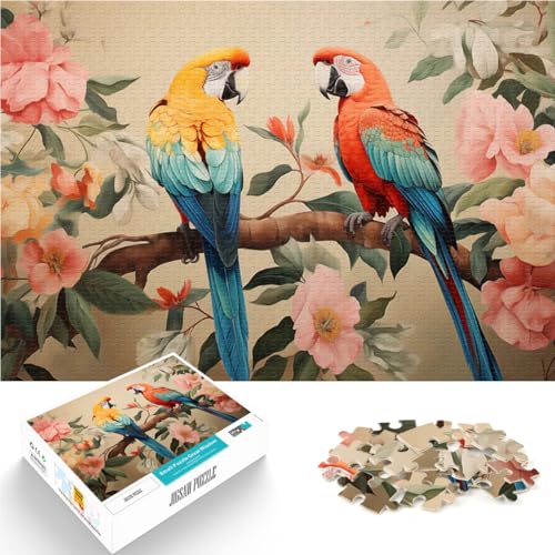 Zwei Papageien auf AST 1000 Teenager-Teile-Puzzle Stressabbau – Staycation – Zeit totschlagen Geburtstagsgeschenk, Geschenke 38x26cm Zwei Papageien auf AST 1000 Teenager-Teile-Puzzle Stressabbau – Staycation – Zeit totschlagen Geburtstagsgeschenk, Geschenke 38x26cm von SYUNFEI
