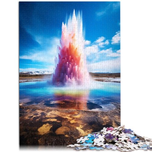 Puzzle für Erwachsene, 1000 Teile, der Geysir, Lernspielzeug, Familienspiele, 26x38cm, für Teenager ab 14 Jahren von SYUNFEI