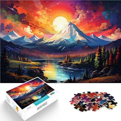 Puzzle für Erwachsene, 1000 Teile, Berge der Sierra Nevada, schwieriges Puzzle, geeignet als Schreibtischdekoration, 26x38cm, für 14-Jährige Puzzle für Erwachsene, 1000 Teile, Berge der Sierra Nevada, schwieriges Puzzle, geeignet als Schreibtischdekoration, 26x38cm, für 14-Jährige von SYUNFEI