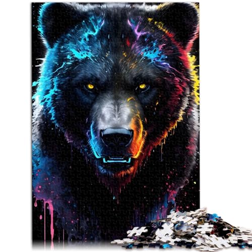 Puzzle für Erwachsene, 2000 Teile, Neonbär-Porträt, Spielzeug, Denkspiel, Stressabbau, schwierige Herausforderung, 70 x 100 cm, für 14-Jährige Puzzle für Erwachsene, 2000 Teile, Neonbär-Porträt, Spielzeug, Denkspiel, Stressabbau, schwierige Herausforderung, 70 x 100 cm, für 14-Jährige von SYUNFEI