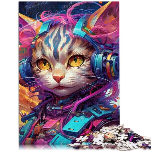 Puzzle für Erwachsene, 1000 Teile, Techno Cat, Heimdekoration, Puzzlespielzeug, anspruchsvolles Puzzlespiel und Familienspiel, 10,27 x 14,96 Zoll Puzzle für Erwachsene, 1000 Teile, Techno Cat, Heimdekoration, Puzzlespielzeug, anspruchsvolles Puzzlespiel und Familienspiel, 10,27 x 14,96 Zoll von SYUNFEI