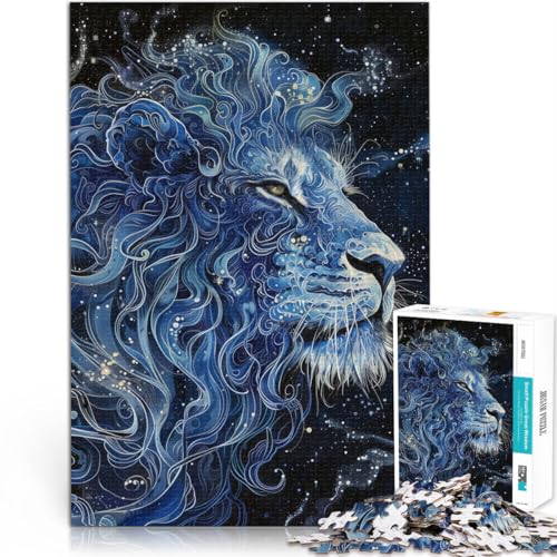 1000-teiliges Puzzle für Erwachsene, Art Lions-Spielzeug, Denkspiel, Herausforderung für die Gehirnintelligenz, süchtig machendes Spielzeug,38x52cm, für 14-Jährige 1000-teiliges Puzzle für Erwachsene, Art Lions-Spielzeug, Denkspiel, Herausforderung für die Gehirnintelligenz, süchtig machendes Spielzeug,38x52cm, für 14-Jährige von SYUNFEI