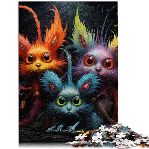 Puzzle für Erwachsene, 1000 Teile, Kunst, süßes Eichhörnchen, das Puzzle zum Stressabbau, schwierige Herausforderung,38x52cm, für Teenager ab 14 Jahren von SYUNFEI