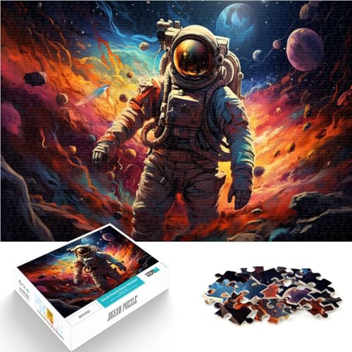 für Erwachsene Puzzle Astronaut im bunten Universum 1000 Teile Puzzle für Erwachsene 19.7 x29.5 ZollZoll Holzbrettpuzzle Spielzeug Denkspiel für Erwachsene Puzzle Astronaut im bunten Universum 1000 Teile Puzzle für Erwachsene 19.7 x29.5 ZollZoll Holzbrettpuzzle Spielzeug Denkspiel von SYUNFEI