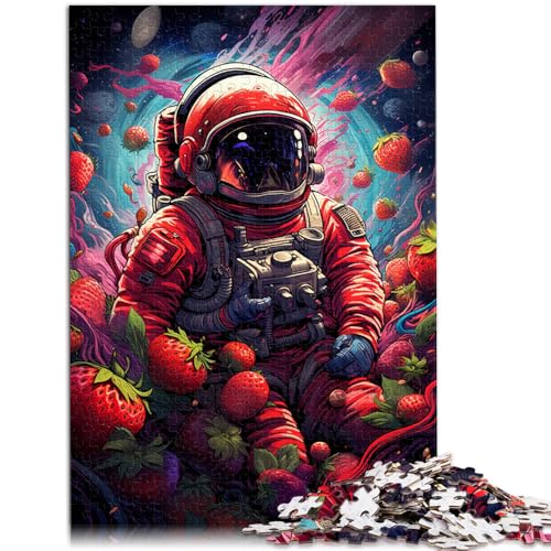 Puzzle für Erwachsene, 1000 Teile, Astronaut unter Blumen, Spielzeug, Denkspiel, einzigartige Geburtstags, 14,96 x 20,47 Zoll von SYUNFEI