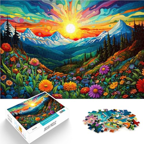 Puzzle für Erwachsene, 2000 Teile, Blumen und Berge, Heimdekoration, Puzzlespielzeug, tolles, 70 x 100 cm, für Teenager ab 14 Jahren Puzzle für Erwachsene, 2000 Teile, Blumen und Berge, Heimdekoration, Puzzlespielzeug, tolles, 70 x 100 cm, für Teenager ab 14 Jahren von SYUNFEI