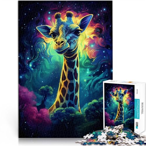 Puzzle für Erwachsene, 2000 Teile, Giraffenweltraum, das Puzzle ganze Familie, 70 x 100 cm, für Teenager ab 14 Jahren von SYUNFEI