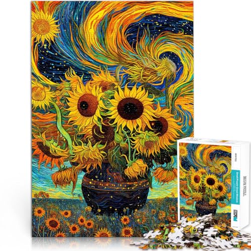 Puzzle für Erwachsene, 1000 Teile, Sonnenblumenkunst. Das Puzzle ganze Familie,38x52cm, für Teenager ab 14 Jahren Puzzle für Erwachsene, 1000 Teile, Sonnenblumenkunst. Das Puzzle ganze Familie,38x52cm, für Teenager ab 14 Jahren von SYUNFEI