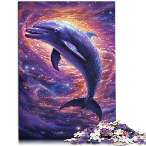 Puzzle für Erwachsene, 2000 Teile, Galaxie-Delfin, Lernspielzeug, Familienspiele, Stressabbau, 70 x 100 cm, für Teenager ab 14 Jahren von SYUNFEI
