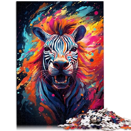 Puzzle für Erwachsene, 2000 Teile, Zebra, Heimdekoration, Puzzle-Spielzeug, Herausforderung für die Gehirnintelligenz, süchtig machendes Spielzeug, 27,56 x 39,37 Zoll, von SYUNFEI