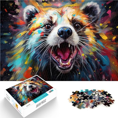 Puzzle für Erwachsene, 1000 Teile, Frettchenmalerei, Spielzeug, Denkspiel, Lernspiel für Geburtstag, Weihnachten,38x52cm, für Teenager ab 14 Jahren von SYUNFEI